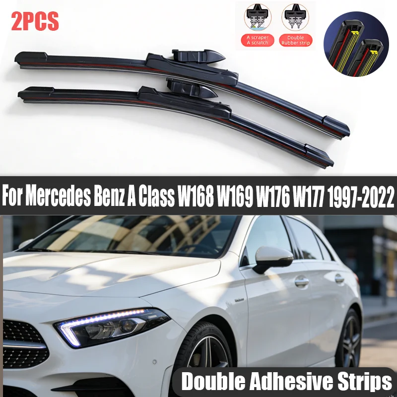 Front Windshield Wiper Blades Windscreen Wipers For Mercedes Benz A Class W168 W169 W176 W177 1997-2022 2018 2019 2020 2021
Front Windshield Wiper Blades Windscreen Wipers For Mercedes Benz A Class W168 W169 W176 W177 1997-2022 2018 2019 2020 2021