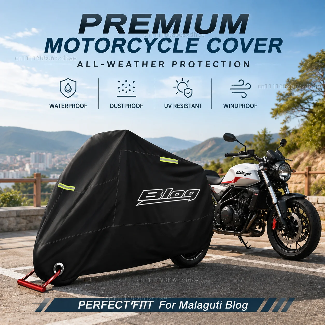 All-Weather Motorcycle Cover Outdoor Protection Waterproof 190T Oxford Cloth For For Malaguti Blog 2009-2015
All-Weather Motorcycle Cover Outdoor Protection Waterproof 190T Oxford Cloth For For Malaguti Blog 2009-2015