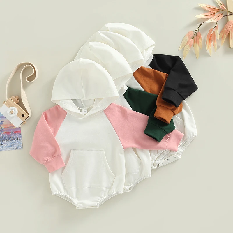 Fall Newborn Boy Girl Hoodie Sweatshirt Romper Simple Infant Baby Long Sleeve Colorblock Letter Bodysuit Clothes
Fall Newborn Boy Girl Hoodie Sweatshirt Romper Simple Infant Baby Long Sleeve Colorblock Letter Bodysuit Clothes