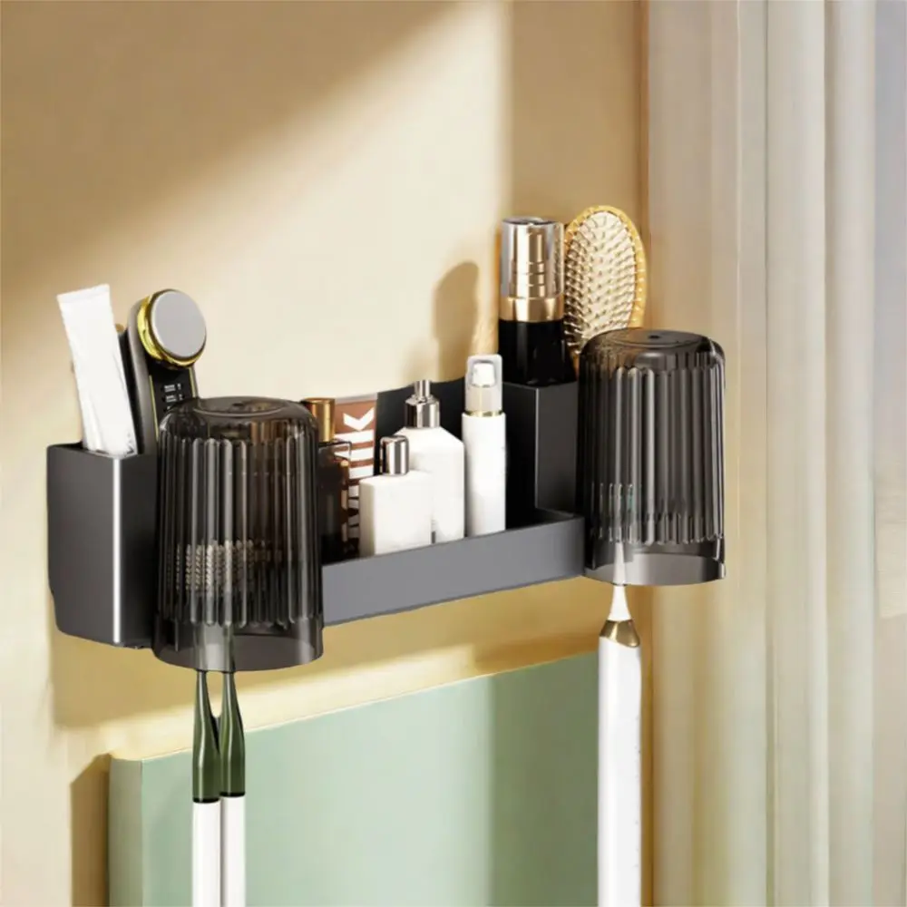 Plastic Toothbrush Holder Large Capacity Space Saving Toothbrush Storage Rack with Cups Wall Mounted Mouthwash Cup Holder
Plastic Toothbrush Holder Large Capacity Space Saving Toothbrush Storage Rack with Cups Wall Mounted Mouthwash Cup Holder