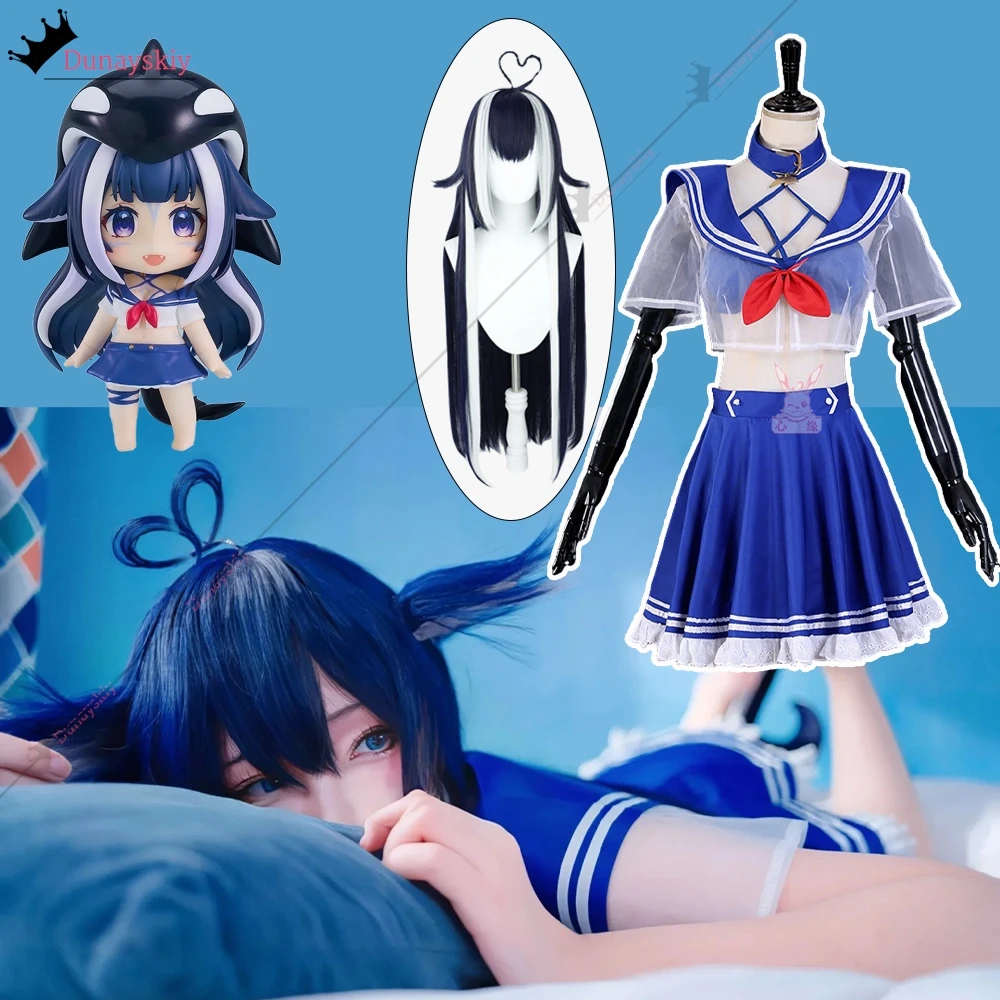 Anime Virtual YouTuber Shylily Lily Cosplay Costume じらいけい Sailor Suits Summer Swimwear s-xl Bikini Woman Sexy Role-playing Suits
Anime Virtual YouTuber Shylily Lily Cosplay Costume じらいけい Sailor Suits Summer Swimwear s-xl Bikini Woman Sexy Role-playing Suits