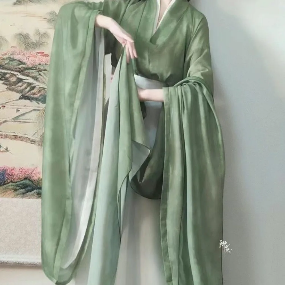 Women's Wei Jin Style Hanfu Set, Wide Sleeve Top High Waist Eight-Panel Skirt Warring States Robe Chinese Ancient Costume Outfit
Women's Wei Jin Style Hanfu Set, Wide Sleeve Top High Waist Eight-Panel Skirt Warring States Robe Chinese Ancient Costume Outfit