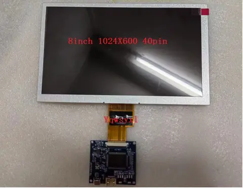 8 inch 1024X600 40 pin LCD Screen Control Driver Board with Mini HDMI-Compatible for DIY Lattepanda,Raspberry Pi PC Monitor