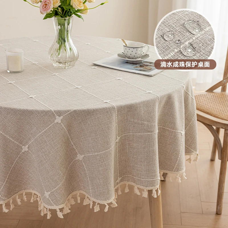 Round tablecloth, waterproof and dustproof, jacquard dining tablecloth, wear-resistant large round table cover
Round tablecloth, waterproof and dustproof, jacquard dining tablecloth, wear-resistant large round table cover