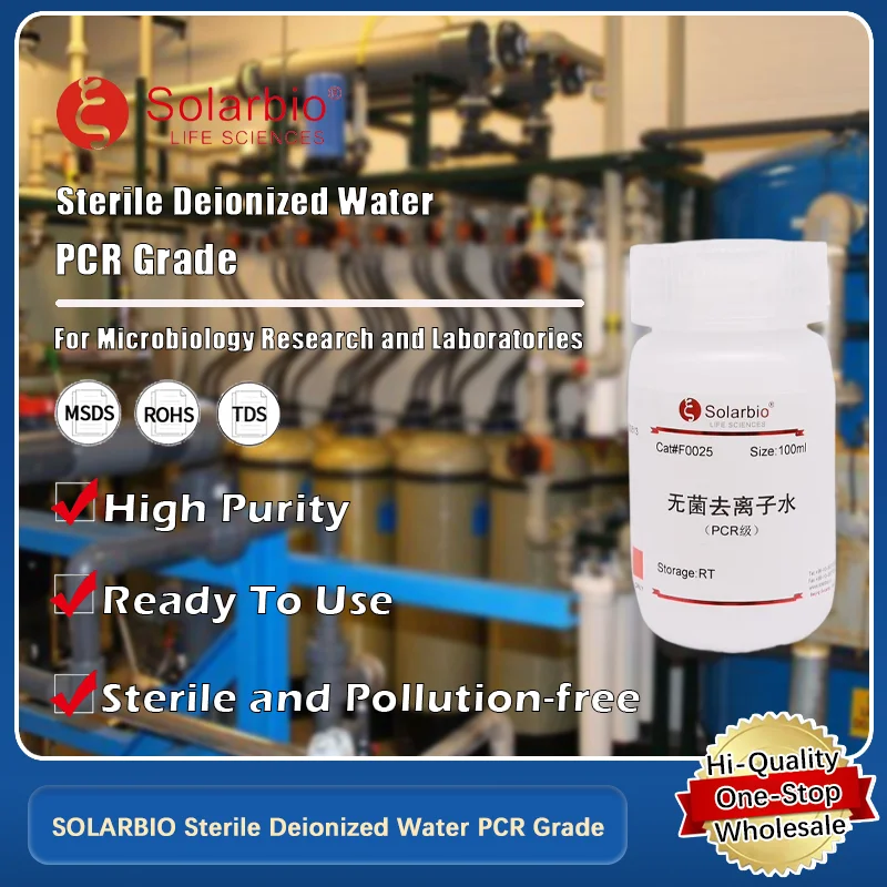 SOLARBIO Sterile Deionized Water PCR Grade for Molecular Biology and PCR Applications Original Product
SOLARBIO Sterile Deionized Water PCR Grade for Molecular Biology and PCR Applications Original Product