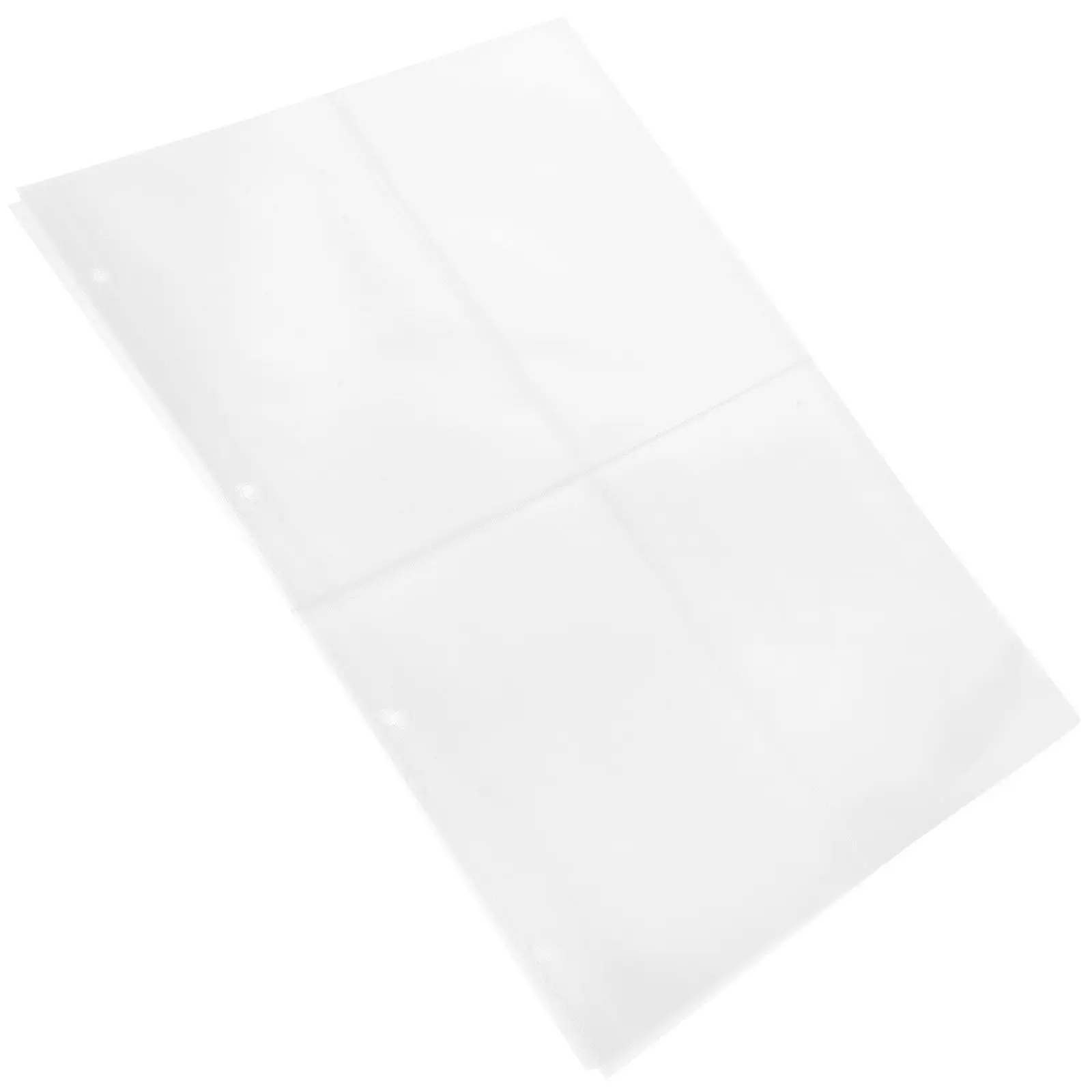 60Pcs A4 Clear Photo Album Refill Pages Transparent Plastic Sleeves for Postcards Magazines Newsletters Photo Storage 4-Ring
60Pcs A4 Clear Photo Album Refill Pages Transparent Plastic Sleeves for Postcards Magazines Newsletters Photo Storage 4-Ring