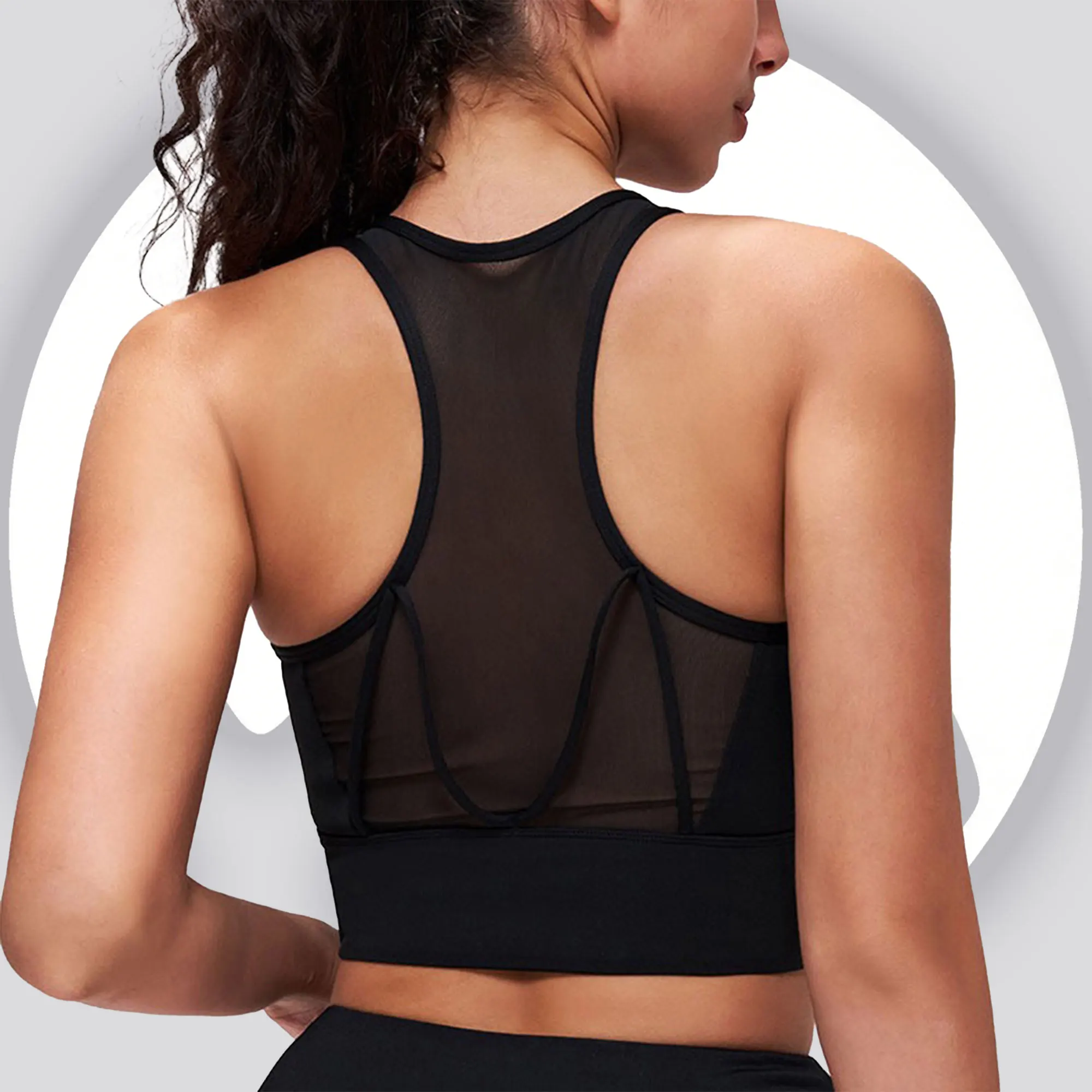 Sports Bra with Fixed Cups for Women, Shock Absorption Workout Tank Top, Push Up Yoga Vest, Athletic Shirt Fitness Activewear
Sports Bra with Fixed Cups for Women, Shock Absorption Workout Tank Top, Push Up Yoga Vest, Athletic Shirt Fitness Activewear
