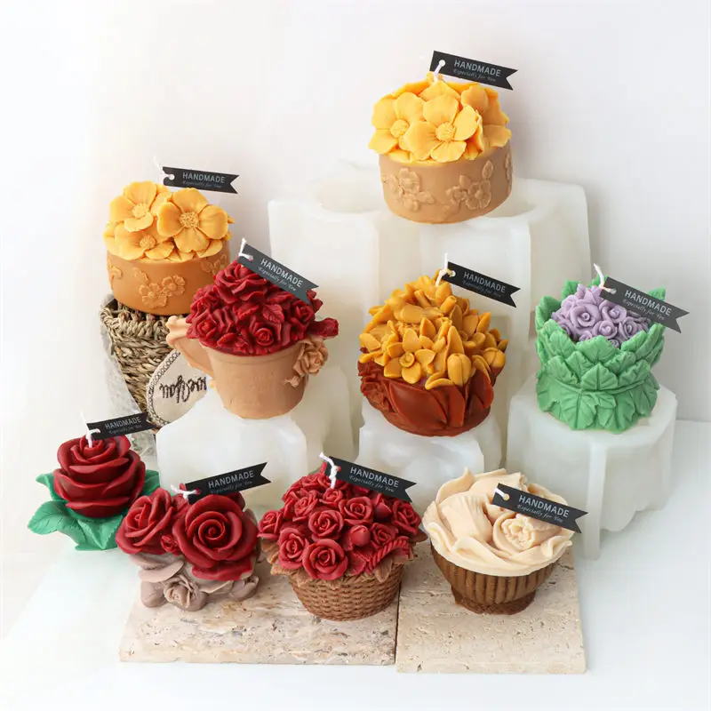 Silicone Candle Mold for Home Decor, Flower Pots, Plant, Aroma, Plaster Making Supplies,Roses, Roses, Tulips, Making Supplies
Silicone Candle Mold for Home Decor, Flower Pots, Plant, Aroma, Plaster Making Supplies,Roses, Roses, Tulips, Making Supplies