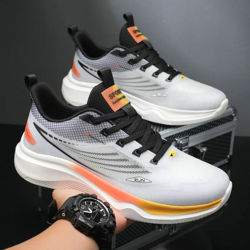 Men's shock-absorbing and anti slip lightweight casual shoes, ice silk mesh running shoes, soft soled breathable sports shoes
Men's shock-absorbing and anti slip lightweight casual shoes, ice silk mesh running shoes, soft soled breathable sports shoes