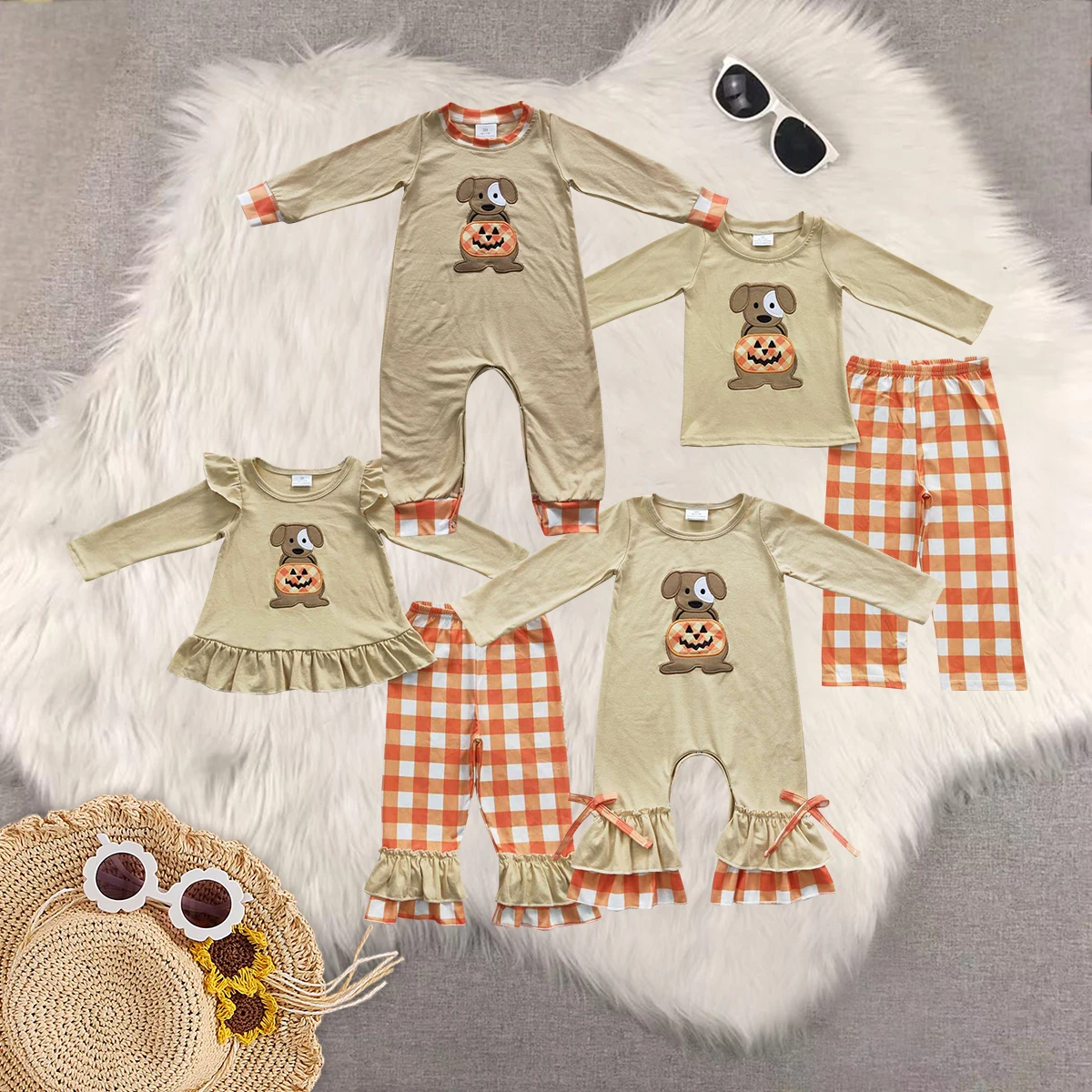 GLP0433 Wholesale Summer kids clothes girl sets baby rompers embroidery pumpkin long sleeve pants sets Boutique baby boy clothes
GLP0433 Wholesale Summer kids clothes girl sets baby rompers embroidery pumpkin long sleeve pants sets Boutique baby boy clothes