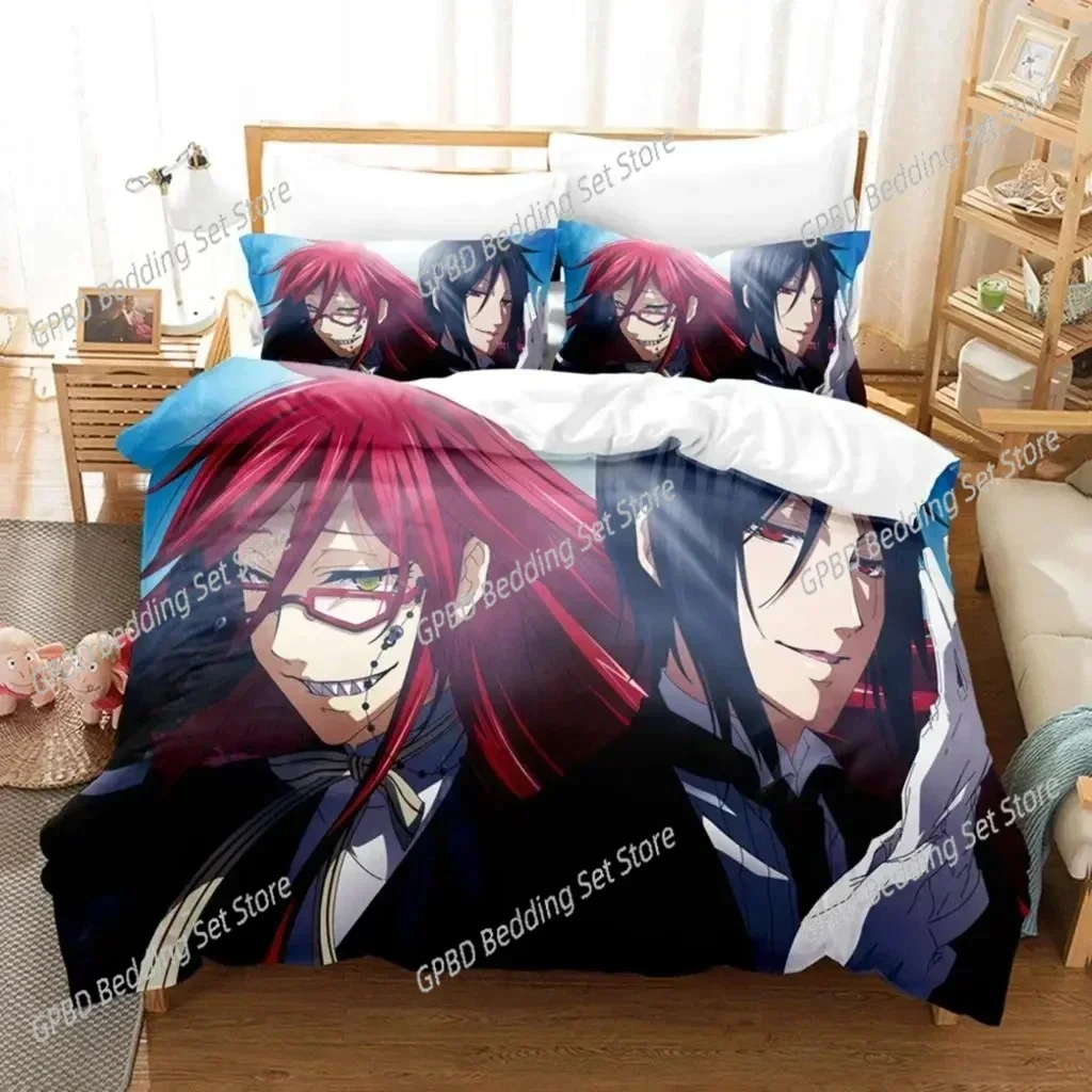 Anime Black Butler Sebastian Ciel Comfortable Duvet Quilt Cover Pillowcase Bedding Set Children Bedroom Decoration Home Textile
Anime Black Butler Sebastian Ciel Comfortable Duvet Quilt Cover Pillowcase Bedding Set Children Bedroom Decoration Home Textile