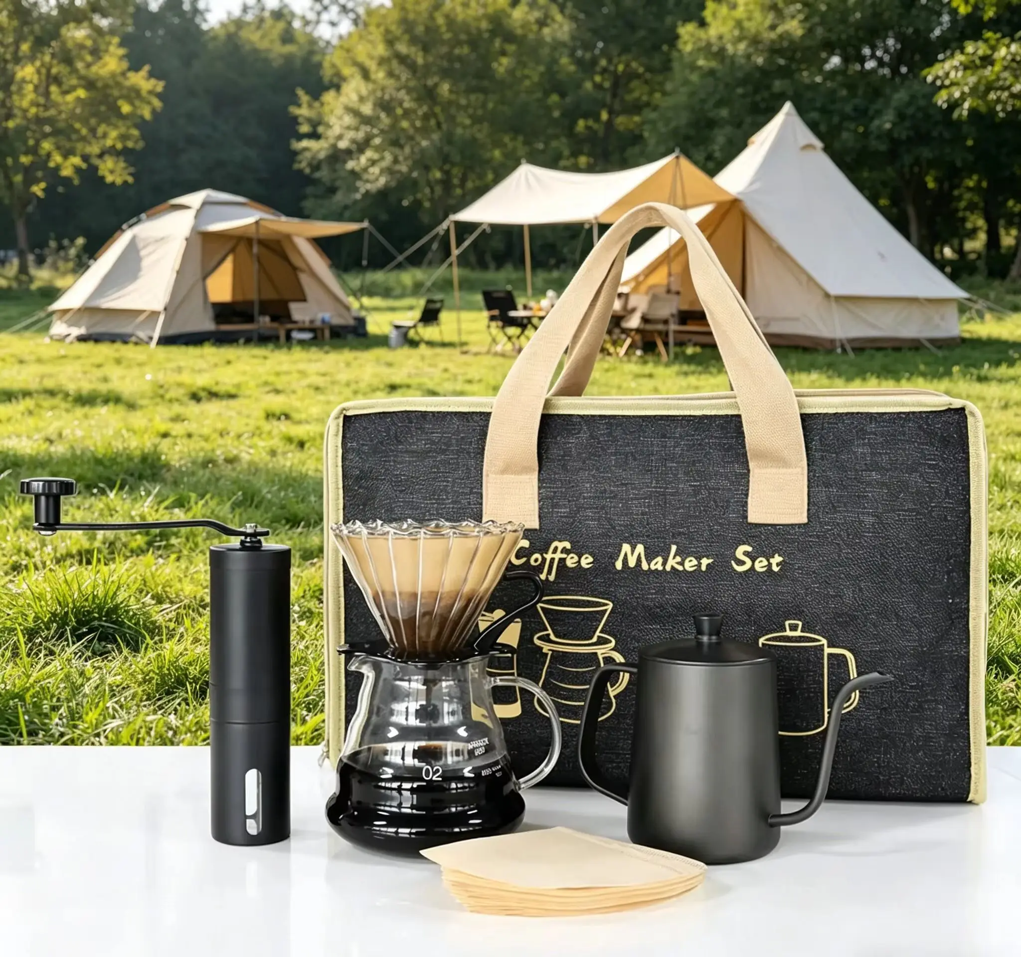 Portable hand brewed coffee machine thermometer gooseneck pot glass drip cup coffee pot suitable for outdoor home office use
Portable hand brewed coffee machine thermometer gooseneck pot glass drip cup coffee pot suitable for outdoor home office use 