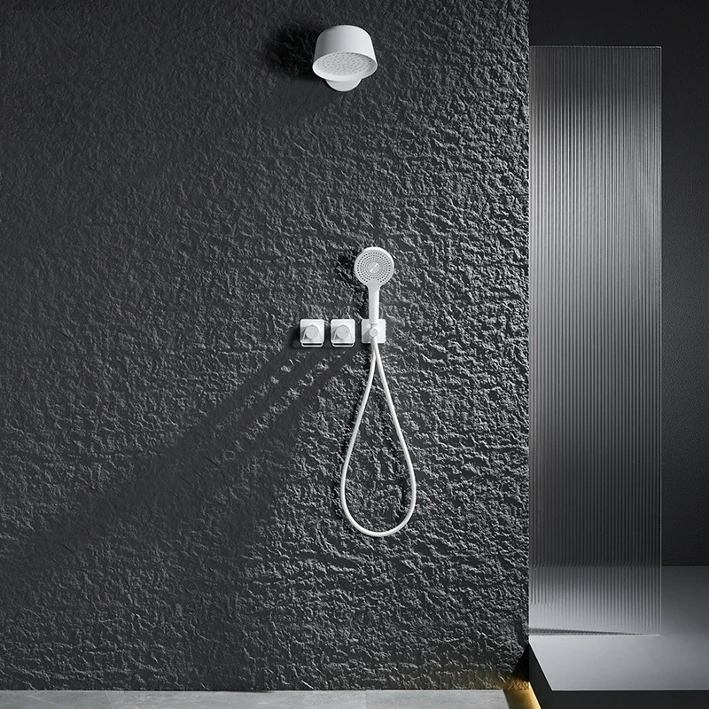 Minimalist Pendant Shower Head Set with Hot and Cold Concealed Mixer. Suitable for Homes, Hotels and Guesthouses.
Minimalist Pendant Shower Head Set with Hot and Cold Concealed Mixer. Suitable for Homes, Hotels and Guesthouses.