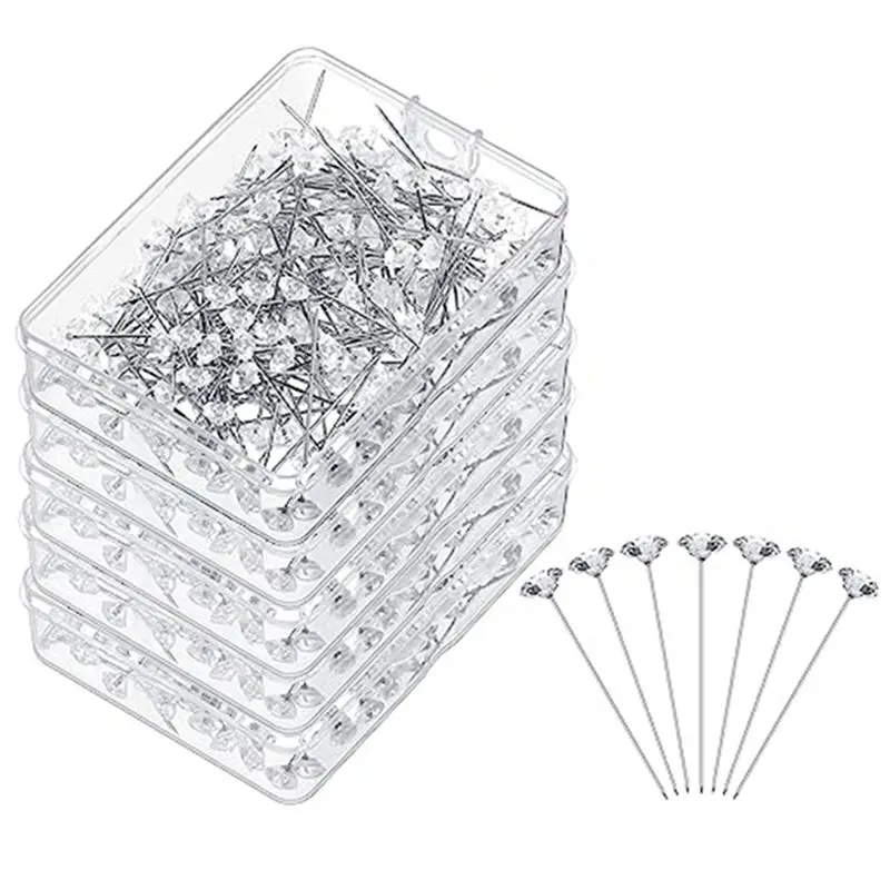 A36T-1000 Pcs Corsage Boutonniere Pins 1.5 Inch Bouquet Pins Flower Pins Crystal Head Straight Pins
A36T-1000 Pcs Corsage Boutonniere Pins 1.5 Inch Bouquet Pins Flower Pins Crystal Head Straight Pins
