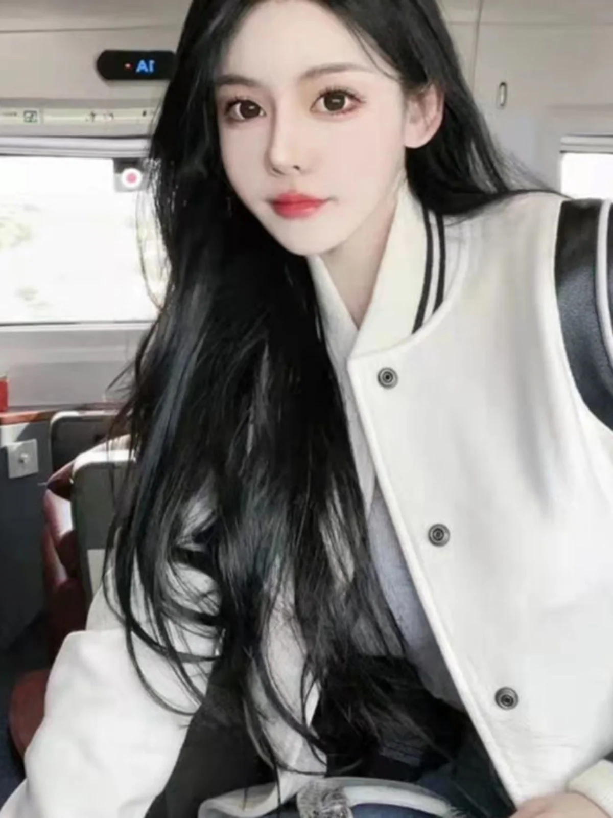 Women's Woolen Pilot Jacket Coat 2024 Autumn New Classic American Black White Patchwork Leather Baseball Uniform Short Outerwear
Women's Woolen Pilot Jacket Coat 2024 Autumn New Classic American Black White Patchwork Leather Baseball Uniform Short Outerwear