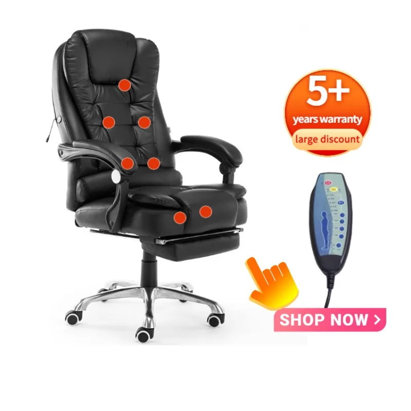 Office Furniture Ergonomic Boss Massage Chair PU Leather Office Chair with Footrest
Office Furniture Ergonomic Boss Massage Chair PU Leather Office Chair with Footrest
