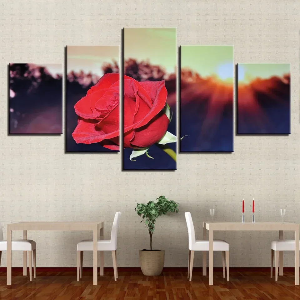 100CM Five Link HD Room Decoration Painting Spray Painting Flowers Roses Bedhead Hanging Painting Home Poster
100CM Five Link HD Room Decoration Painting Spray Painting Flowers Roses Bedhead Hanging Painting Home Poster