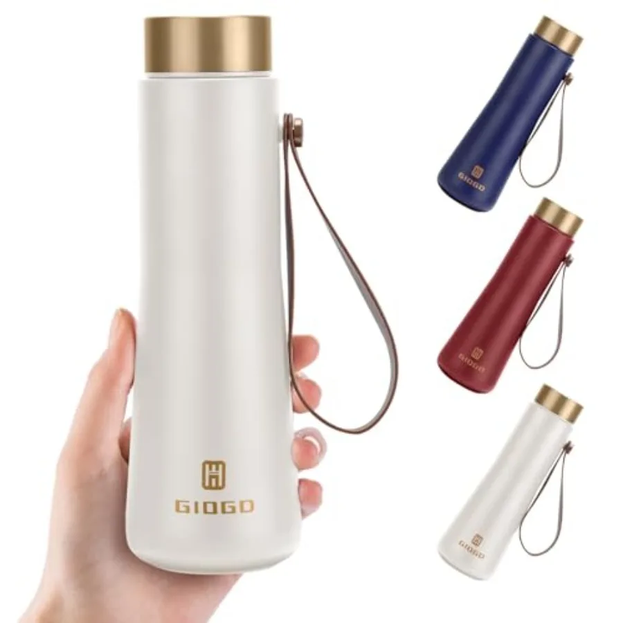 Stainless Steel Thermo Slim Water Bottles Insulated Vacuum 400ml, Silver, Lightweight Leak-Proof for Purse or Lunch Bag
Stainless Steel Thermo Slim Water Bottles Insulated Vacuum 400ml, Silver, Lightweight Leak-Proof for Purse or Lunch Bag