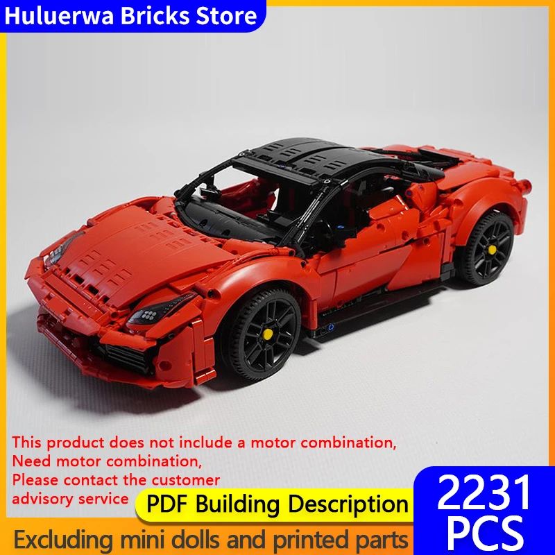 Speed Racing Car Model MOC Building Bricks 488 GTB Top Tier Sports Car Modular Technology Gifts Holiday Assemble Children Toys
Speed Racing Car Model MOC Building Bricks 488 GTB Top Tier Sports Car Modular Technology Gifts Holiday Assemble Children Toys