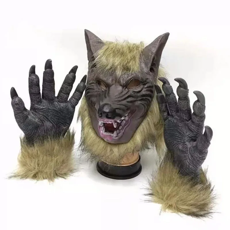 Werewolf Costume Party Mask Wolf Gloves Cosplay Halloween Masquerade Rubber Wolf Head Hair Mask Werewolf Gloves Mask Scary Decor
Werewolf Costume Party Mask Wolf Gloves Cosplay Halloween Masquerade Rubber Wolf Head Hair Mask Werewolf Gloves Mask Scary Decor