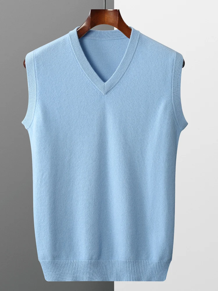 100% Wool Sweater Vest Men V-neck Soild Sleeveless Autumn Winter Soft Versatile Cashmere Knitted Basic Waistcoat Smart Casual
100% Wool Sweater Vest Men V-neck Soild Sleeveless Autumn Winter Soft Versatile Cashmere Knitted Basic Waistcoat Smart Casual