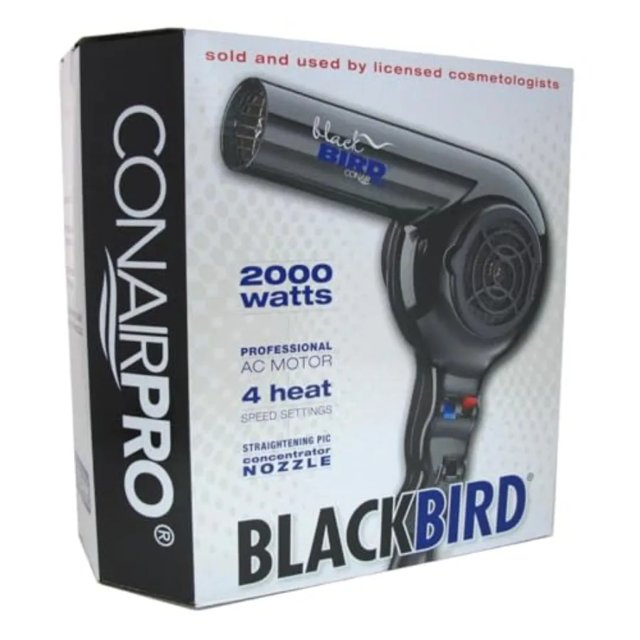 Hair dryer for home use, ceramic-coated, black, 2000W fast drying with cool shot
Hair dryer for home use, ceramic-coated, black, 2000W fast drying with cool shot