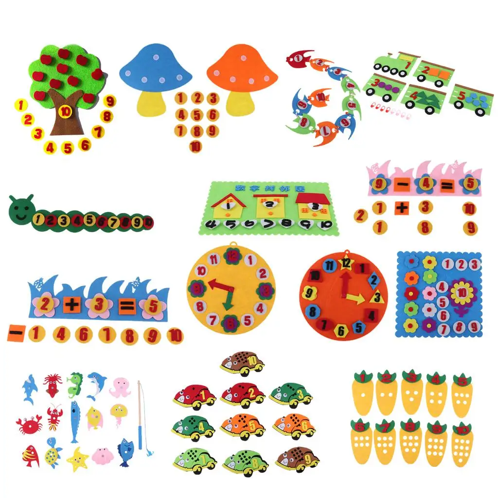 Children Kindergarten Educational Toys, DIY Felt Non-woven Fabric children montessori Math Cognition Toys
Children Kindergarten Educational Toys, DIY Felt Non-woven Fabric children montessori Math Cognition Toys