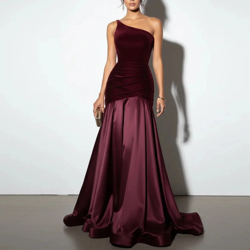 Customized Corset Prom Dress Mermaid Burgundy Long Gowns One Shoulder Evening Dresses for Women Floor Length Party Dresses 2026
Customized Corset Prom Dress Mermaid Burgundy Long Gowns One Shoulder Evening Dresses for Women Floor Length Party Dresses 2026