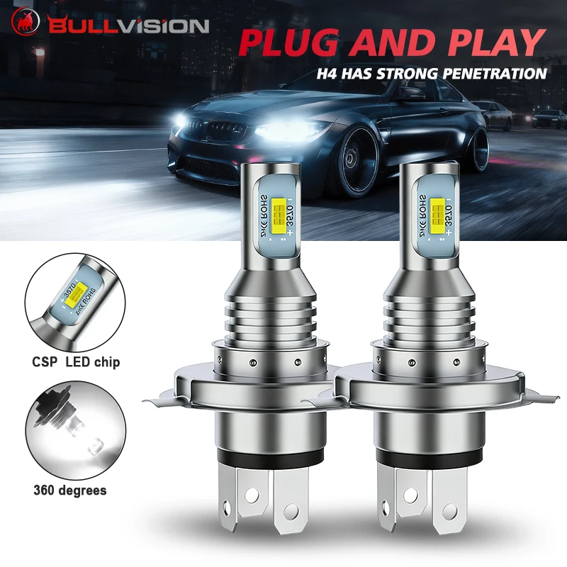 Светодиодные лампы Bullvision LED H4 20000LM 4300K 8000K 6000K белого света Turbo Canbus для автомобильных фар CSP CHIP, противотуманные фары 9003/HB2 Hi/Lo, 2 шт., 12В
Светодиодные лампы Bullvision LED H4 20000LM 4300K 8000K 6000K белого света Turbo Canbus для автомобильных фар CSP CHIP, противотуманные фары 9003/HB2 Hi/Lo, 2 шт., 12В