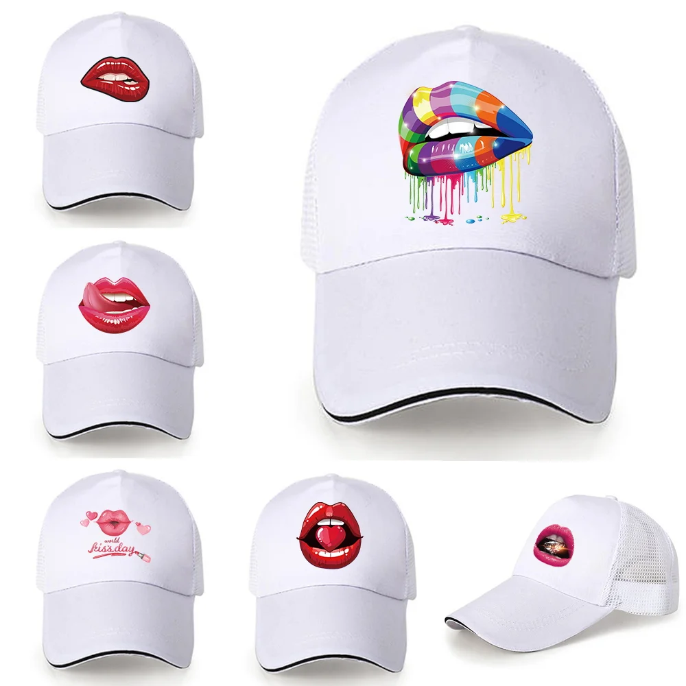 White Baseball Cap Snapback Caps Casquette Hats Fitted Casual Hip Hop Dad Hats for Men Women Mouth Print Breathable Mesh Caps
White Baseball Cap Snapback Caps Casquette Hats Fitted Casual Hip Hop Dad Hats for Men Women Mouth Print Breathable Mesh Caps