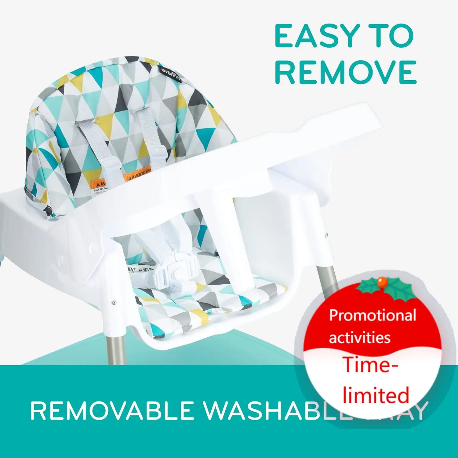 Evenflo Eat and Grow 4-in-1 Convertible High Chair (Prism Triangles)
Evenflo Eat and Grow 4-in-1 Convertible High Chair (Prism Triangles)
