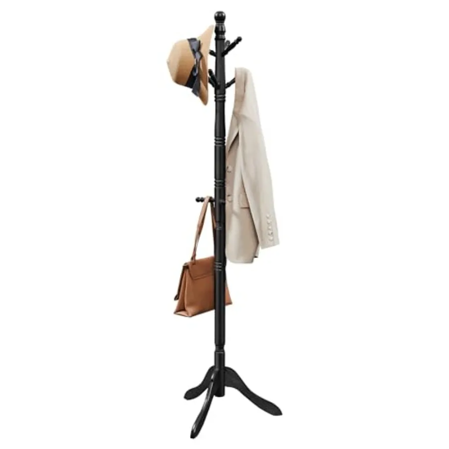 Solid Wood Coat Rack and Stand Free Standing Hall Coat Tree with 10 Hooks for Hats Bags Purses for Entryway Hallway Rubberwood
Solid Wood Coat Rack and Stand Free Standing Hall Coat Tree with 10 Hooks for Hats Bags Purses for Entryway Hallway Rubberwood