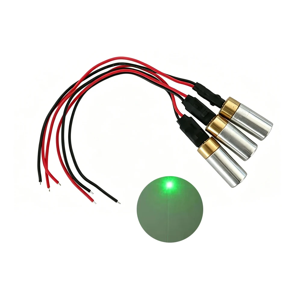 532nm 30mW Bright Green Focus Dot Laser Diode Module with 3.7V-5V Driver
532nm 30mW Bright Green Focus Dot Laser Diode Module with 3.7V-5V Driver