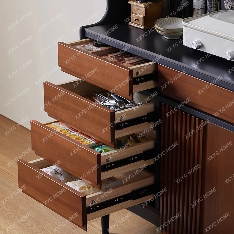 Lsolid wood dining side cabinet, integrated rock slab against the wall, living room storage multi-functional locker
Lsolid wood dining side cabinet, integrated rock slab against the wall, living room storage multi-functional locker