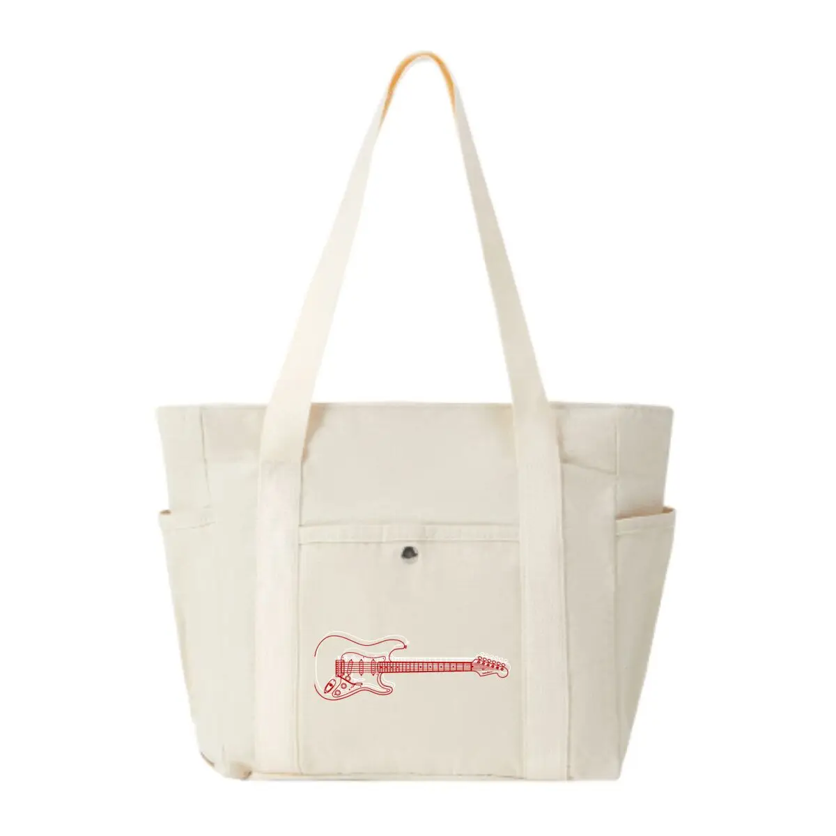 Красная гитара в стиле ретро. Компактная сумка через плечо с несколькими отделениями для хранения мелких предметов в магазинах.
Красная гитара в стиле ретро. Компактная сумка через плечо с несколькими отделениями для хранения мелких предметов в магазинах.