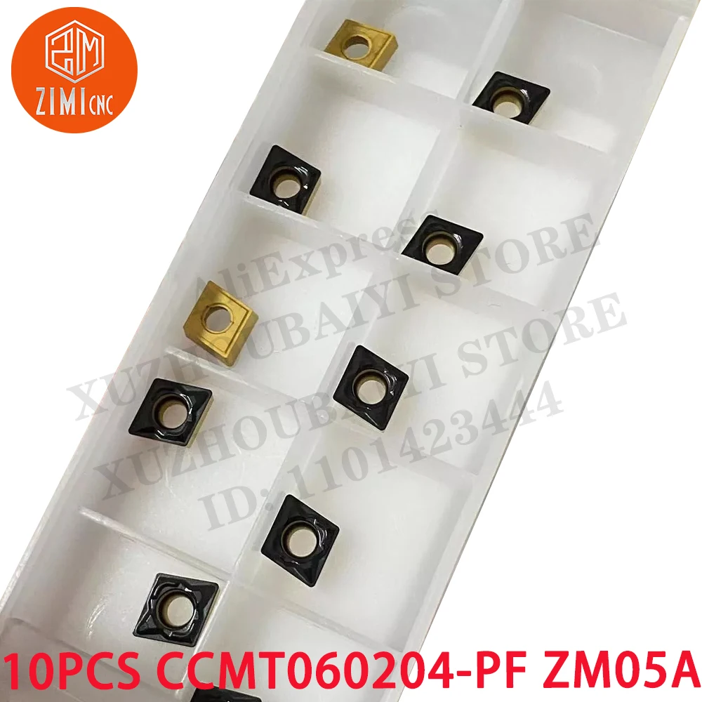 10PCS CCMT060204-PF ZM05A CCMT21.51 Carbide Turning Inserts Grade 4425 /PVD Coating CNC tool metal lathe mechanical cutting tool
10PCS CCMT060204-PF ZM05A CCMT21.51 Carbide Turning Inserts Grade 4425 /PVD Coating CNC tool metal lathe mechanical cutting tool