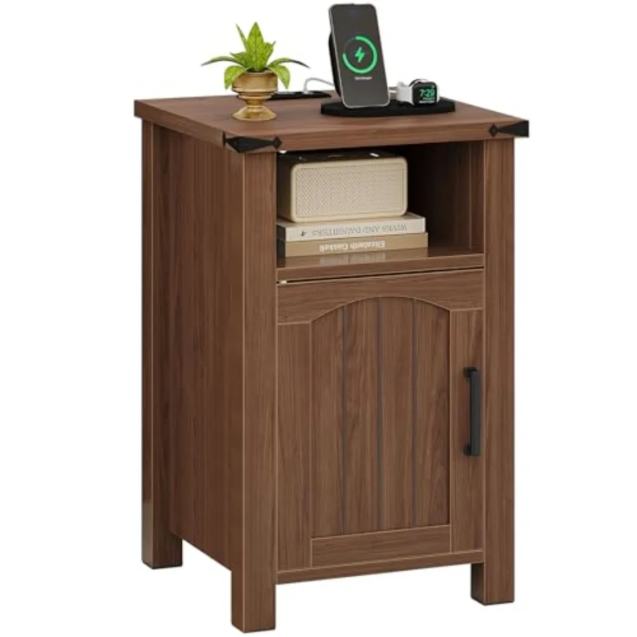 Farmhouse Nightstand with Charging Station, End Table with USB/Type-C Ports and Power Outlets, Rustic Bedside Table with Large
Farmhouse Nightstand with Charging Station, End Table with USB/Type-C Ports and Power Outlets, Rustic Bedside Table with Large
