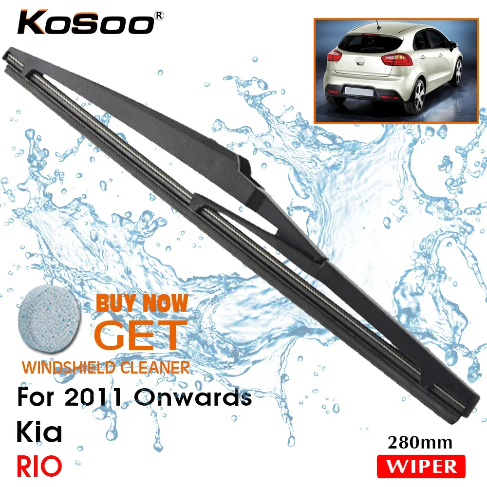 KOSOO Авто Задняя щетка автомобильного стеклоочистителя для Kia Rio,280 мм 2011 года задние оконные лопасти для лобового стекла, аксессуары для стайлинга автомобилей
KOSOO Авто Задняя щетка автомобильного стеклоочистителя для Kia Rio,280 мм 2011 года задние оконные лопасти для лобового стекла, аксессуары для стайлинга автомобилей