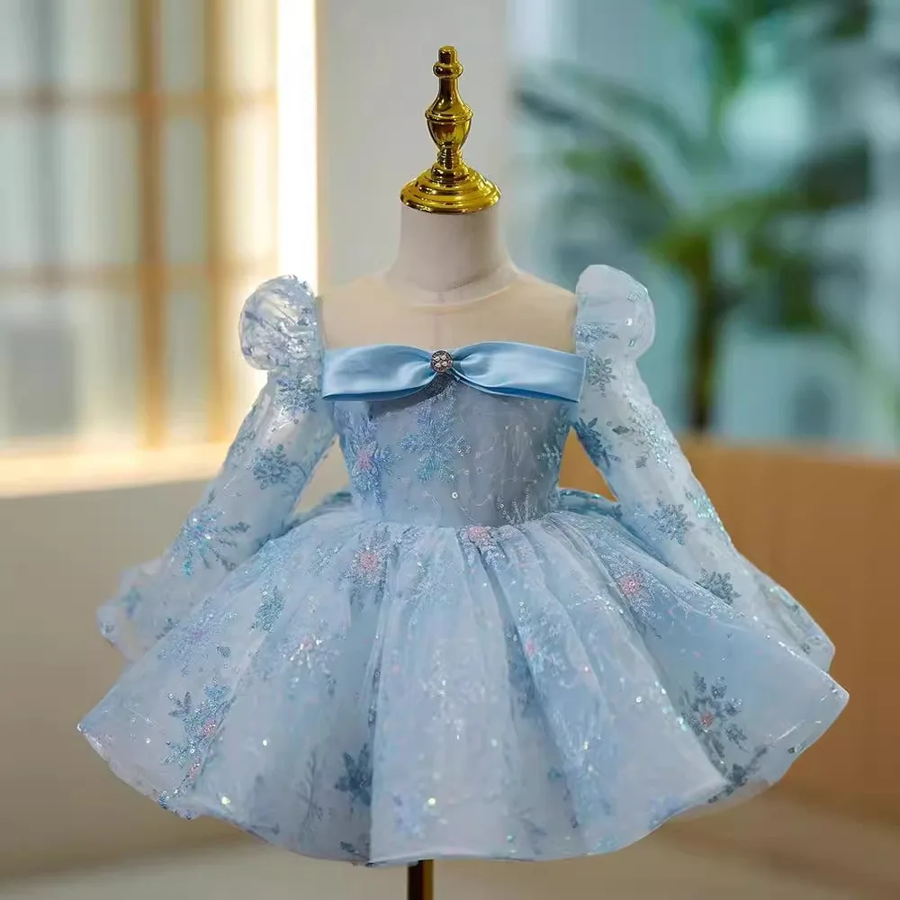 Sequined Long Sleeve Wedding Flower Girl Dresses Ball Gown Princess Dress Elegant Kid Birthday Party Clothes Ceremony girl child
Sequined Long Sleeve Wedding Flower Girl Dresses Ball Gown Princess Dress Elegant Kid Birthday Party Clothes Ceremony girl child