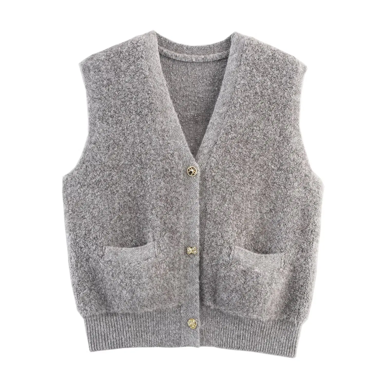 Solid Knitwear Sleeveless Sweaters Tops Sweater Vest for Women V Neck Sleeveless Knit Solid Casual Ribbed Preppy Pullover Tops
Solid Knitwear Sleeveless Sweaters Tops Sweater Vest for Women V Neck Sleeveless Knit Solid Casual Ribbed Preppy Pullover Tops