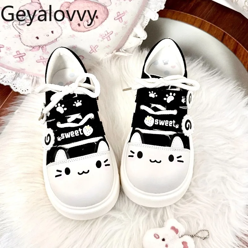 Original Lolita Style Casual Canvas Shoes Cute Versatile Student 2026 New Sweet Cute Girl Kawaii Lace-up Casual Shoes
Original Lolita Style Casual Canvas Shoes Cute Versatile Student 2026 New Sweet Cute Girl Kawaii Lace-up Casual Shoes