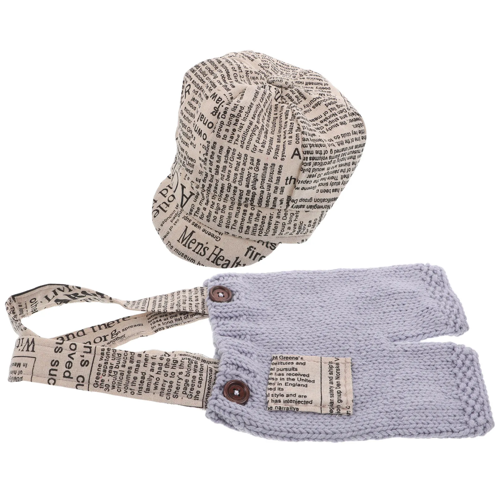 1Set Newborn Photography Outfit Newspaper Boy Costume Crochet Suspenders Beret Soft Infant Photo Shoot Clothes Newborn Photo
1Set Newborn Photography Outfit Newspaper Boy Costume Crochet Suspenders Beret Soft Infant Photo Shoot Clothes Newborn Photo