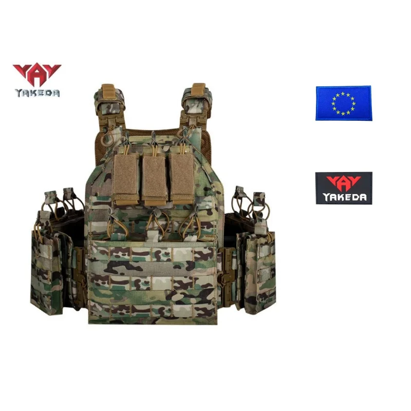 YAKEDA Tactical Vest 1000D Polyester Quick Release Vest Outdoor Supplies Wear-resistant Adventure Equipment Camouflage Vest
YAKEDA Tactical Vest 1000D Polyester Quick Release Vest Outdoor Supplies Wear-resistant Adventure Equipment Camouflage Vest