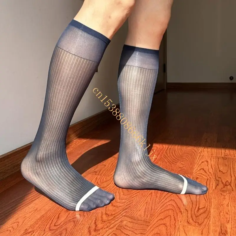 Stylish Knee Length Socks for Men with Classical Striped Line Formal Dress Socks 066C
Stylish Knee Length Socks for Men with Classical Striped Line Formal Dress Socks 066C
