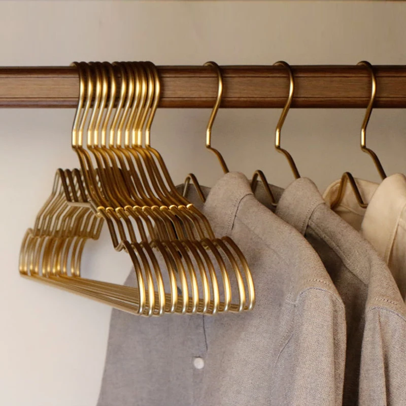 5pcs Clothes Hangers Aluminum alloy Small Neckline Clothes Rack No Trace Anti slip Dry and Wet Dual-use Storage Hanger Organizer
5pcs Clothes Hangers Aluminum alloy Small Neckline Clothes Rack No Trace Anti slip Dry and Wet Dual-use Storage Hanger Organizer