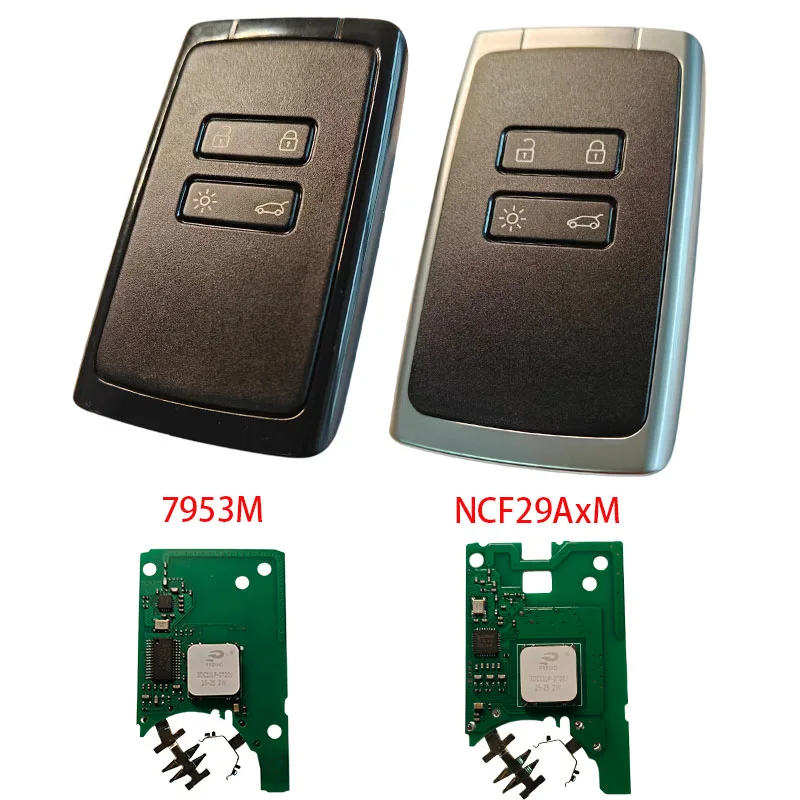 434MHZ AES 4A PCF7953M/NCF29AxM Renault Remote Renault Megane 4 Card Megana 4 Key Talisman Kadjar key Espace 5 key Megane IV key
434MHZ AES 4A PCF7953M/NCF29AxM Renault Remote Renault Megane 4 Card Megana 4 Key Talisman Kadjar key Espace 5 key Megane IV key