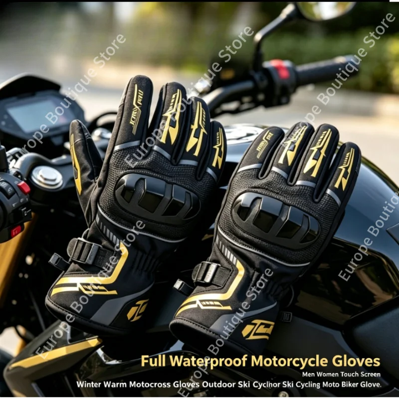 2026 NEW Full Waterproof Motorcycle Gloves Men Women Touch Screen Winter Warm Gold Motocross Outdoor Ski Cycling Biker Gear
2026 NEW Full Waterproof Motorcycle Gloves Men Women Touch Screen Winter Warm Gold Motocross Outdoor Ski Cycling Biker Gear