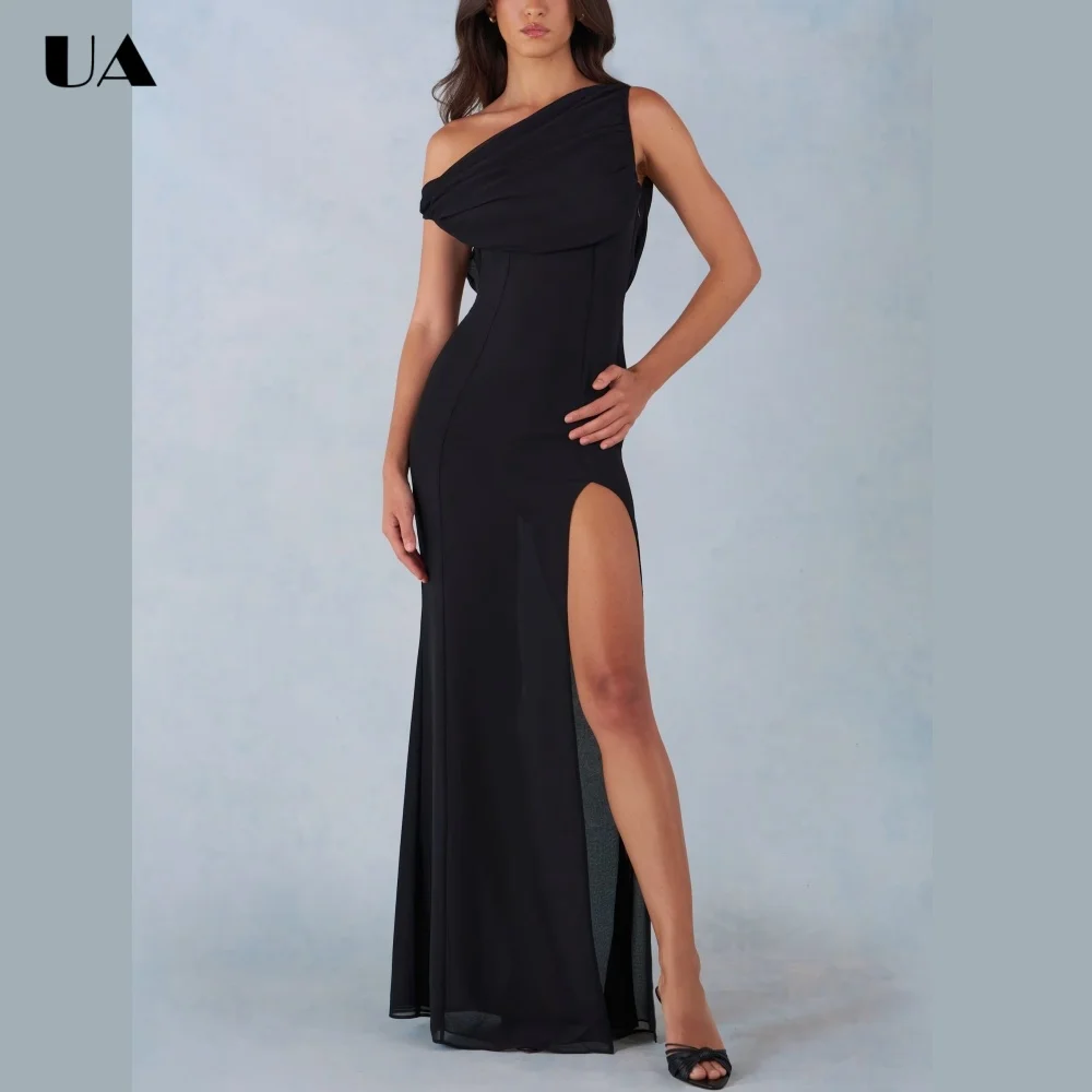 ULBYANRY Elegant Chiffon Backless Party Dress, Sexy Sleeveless Slit Evening Dress, Customized Diagonal Neck Wedding Guest Dress
ULBYANRY Elegant Chiffon Backless Party Dress, Sexy Sleeveless Slit Evening Dress, Customized Diagonal Neck Wedding Guest Dress
