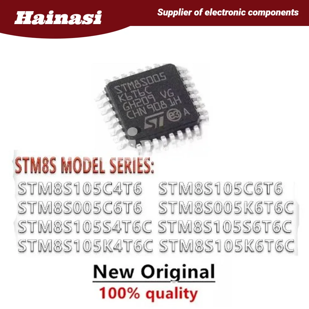 100% качественный чип STM8S005K6T6C/C6T6 MCU 105K4T6C/K6T6C, 8 бит, 105S4T6C/6T, 6C, Φ, LQFP32, 105C4T6/105C6T6
100% качественный чип STM8S005K6T6C/C6T6 MCU 105K4T6C/K6T6C, 8 бит, 105S4T6C/6T, 6C, Φ, LQFP32, 105C4T6/105C6T6
