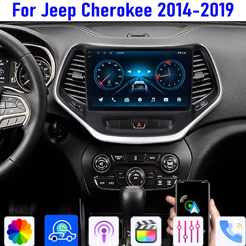10" For Jeep Cherokee 2015-2018 Wireles Carplay Android 13 Auto Car Stereo Radio GPS Navi FM BT 4-64GB Steering wheel control
10" For Jeep Cherokee 2015-2018 Wireles Carplay Android 13 Auto Car Stereo Radio GPS Navi FM BT 4-64GB Steering wheel control